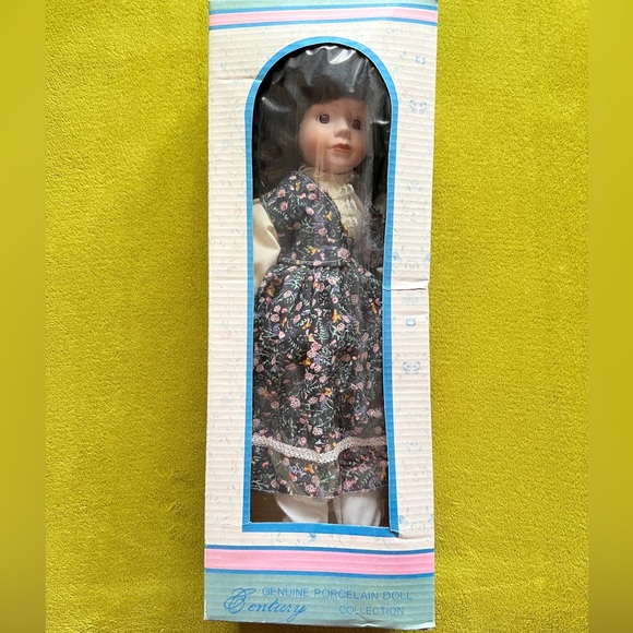 Vintage Hand Crafted Genuine Porcelain Doll with Stand - Picture 5 of 7